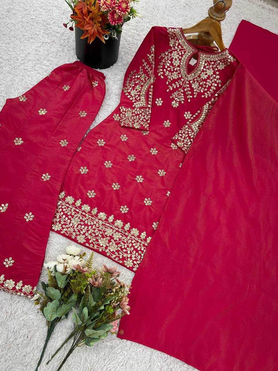 Simar silk Embroidery Suit - MYLUXURY LANE ENTERPRISE